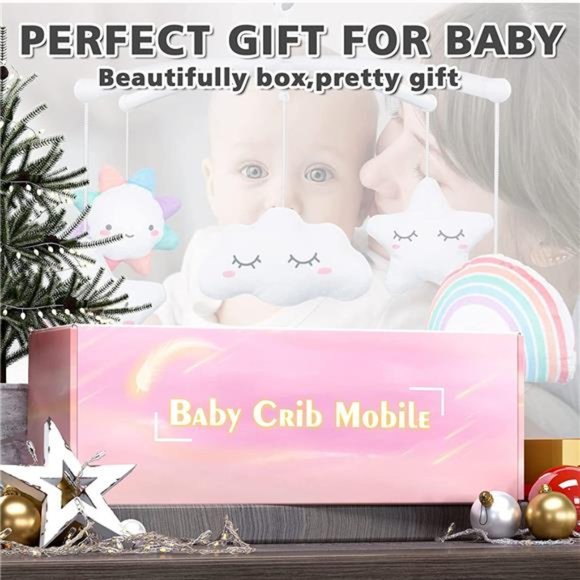 Baby Crib Mobile, 23 Inches Baby Mobile Arm and 5 Pcs Hanging Toys - Picture 5 of 6